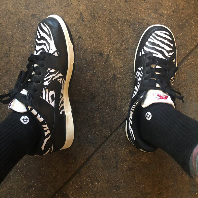 DopeStreetShoes Nike SB Dunk Low OG QS Quartersnacks Zebra