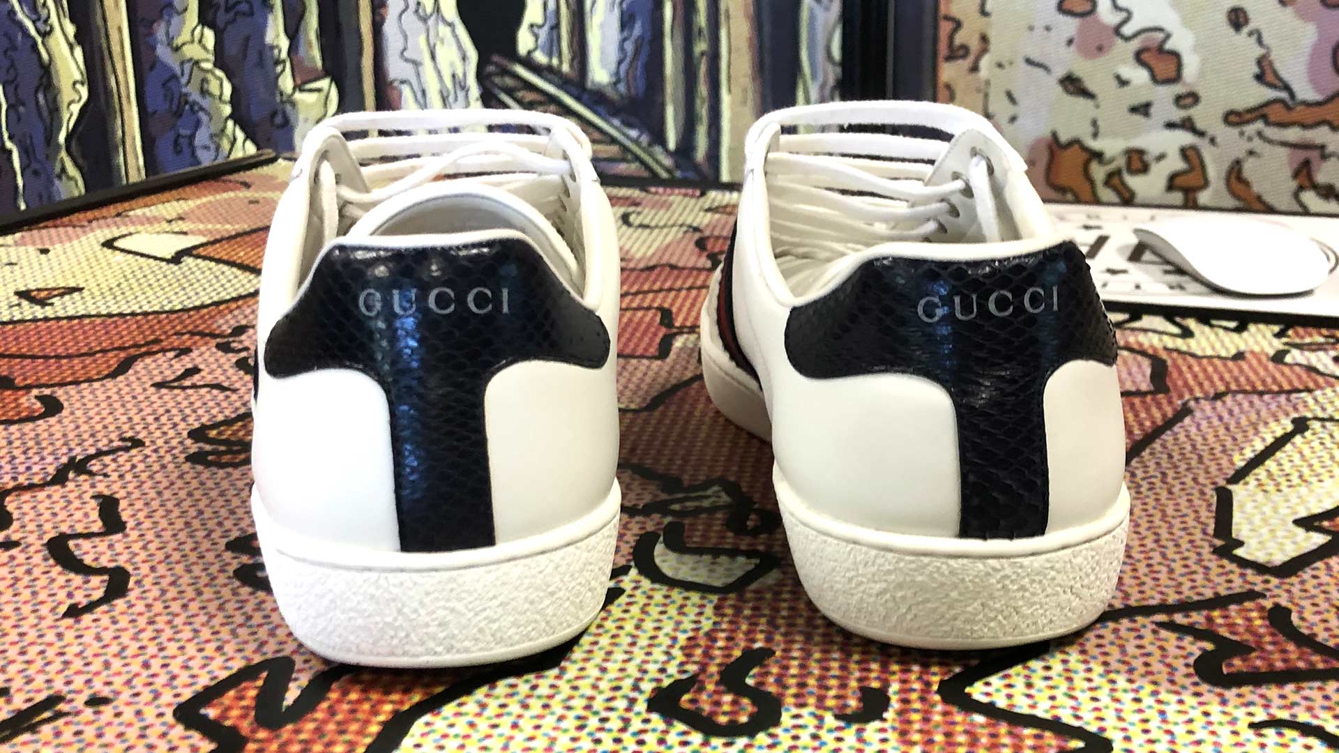 Gucci Ace Sneaker Cleaning After Heels