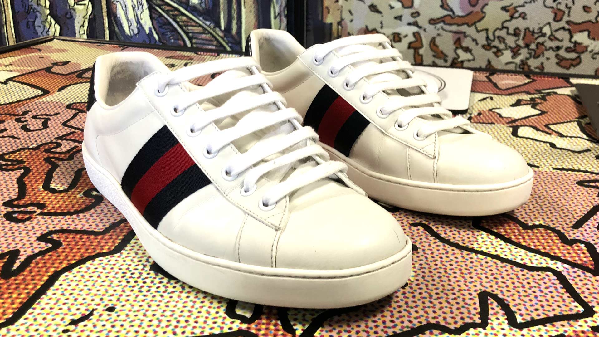 Gucci Ace Sneaker Cleaning After Right