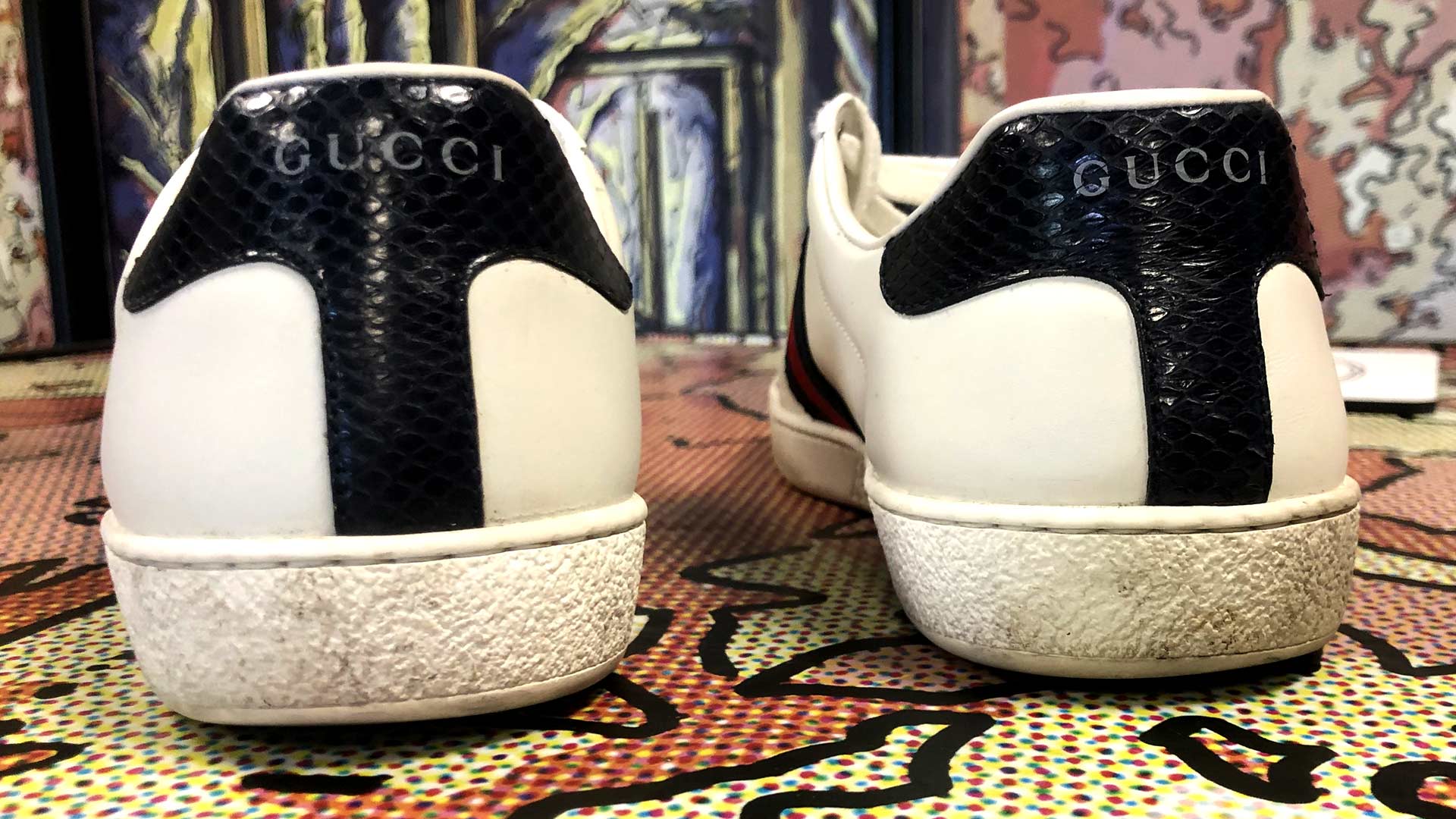 Gucci Ace Sneaker Cleaning Before Heels