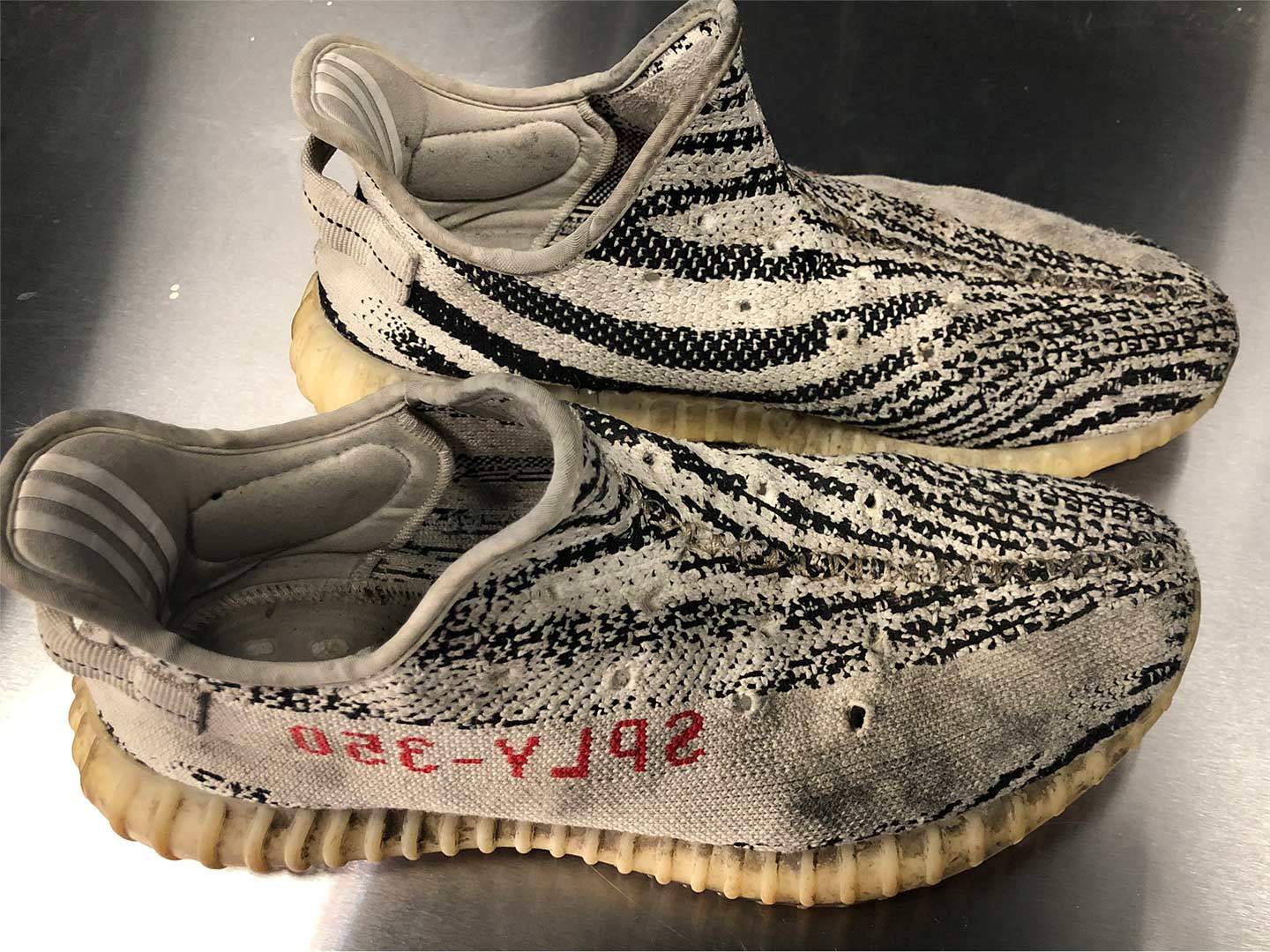 Yeezy 350 Zebra Before And After Cleaning Dope Street Shoes Right Featured