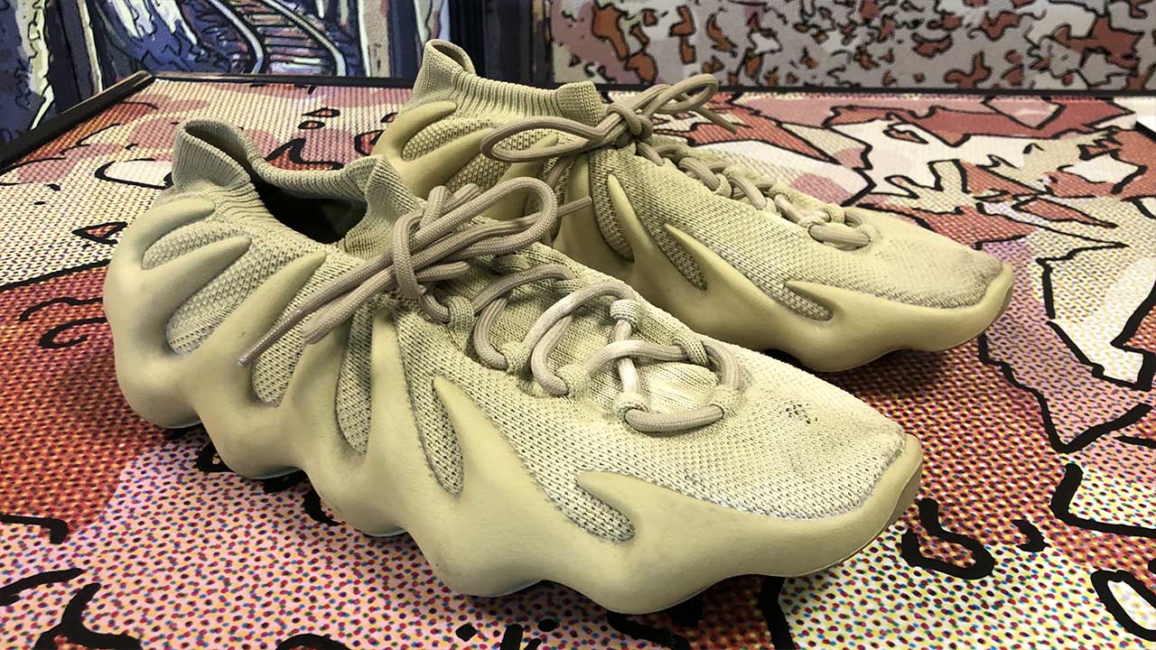 Yeezy 450 Resin Before Cleaning Right